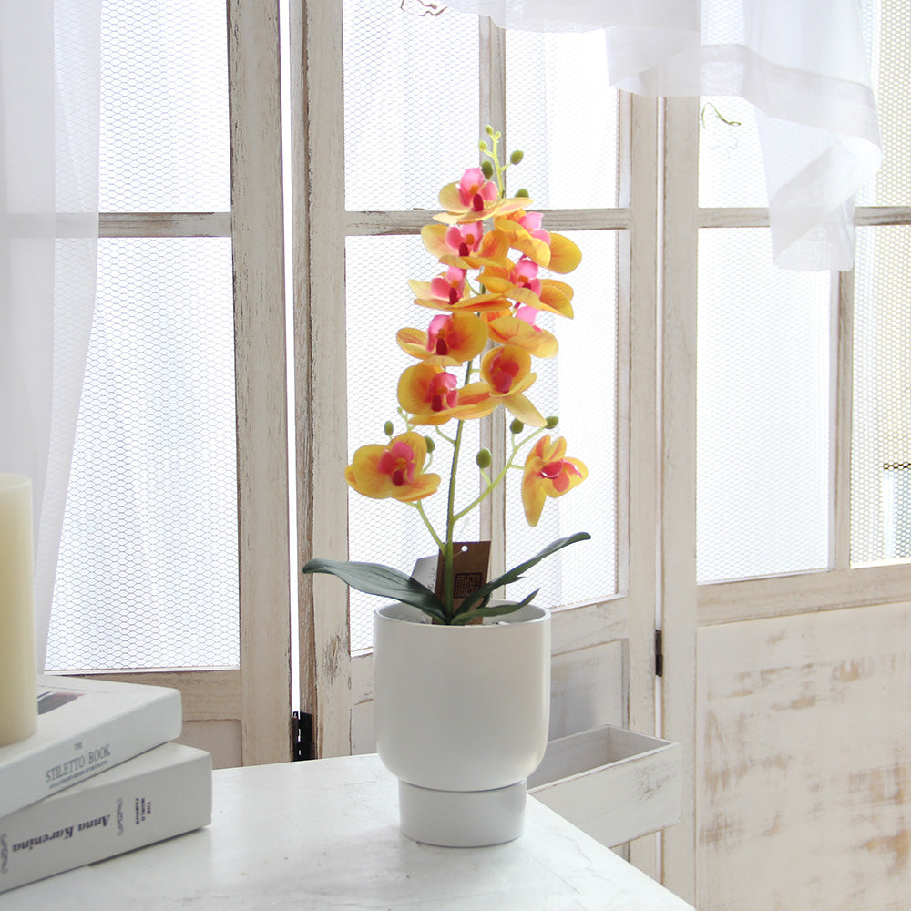 44cm 3D 11 flowers mini orchid artificial flower home decoration
