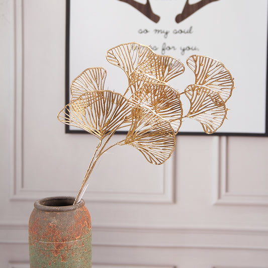 Gold Vase Pick Golden Circular Vase Set Spray With a Bendable Wire Suitable for All Events  gold pick