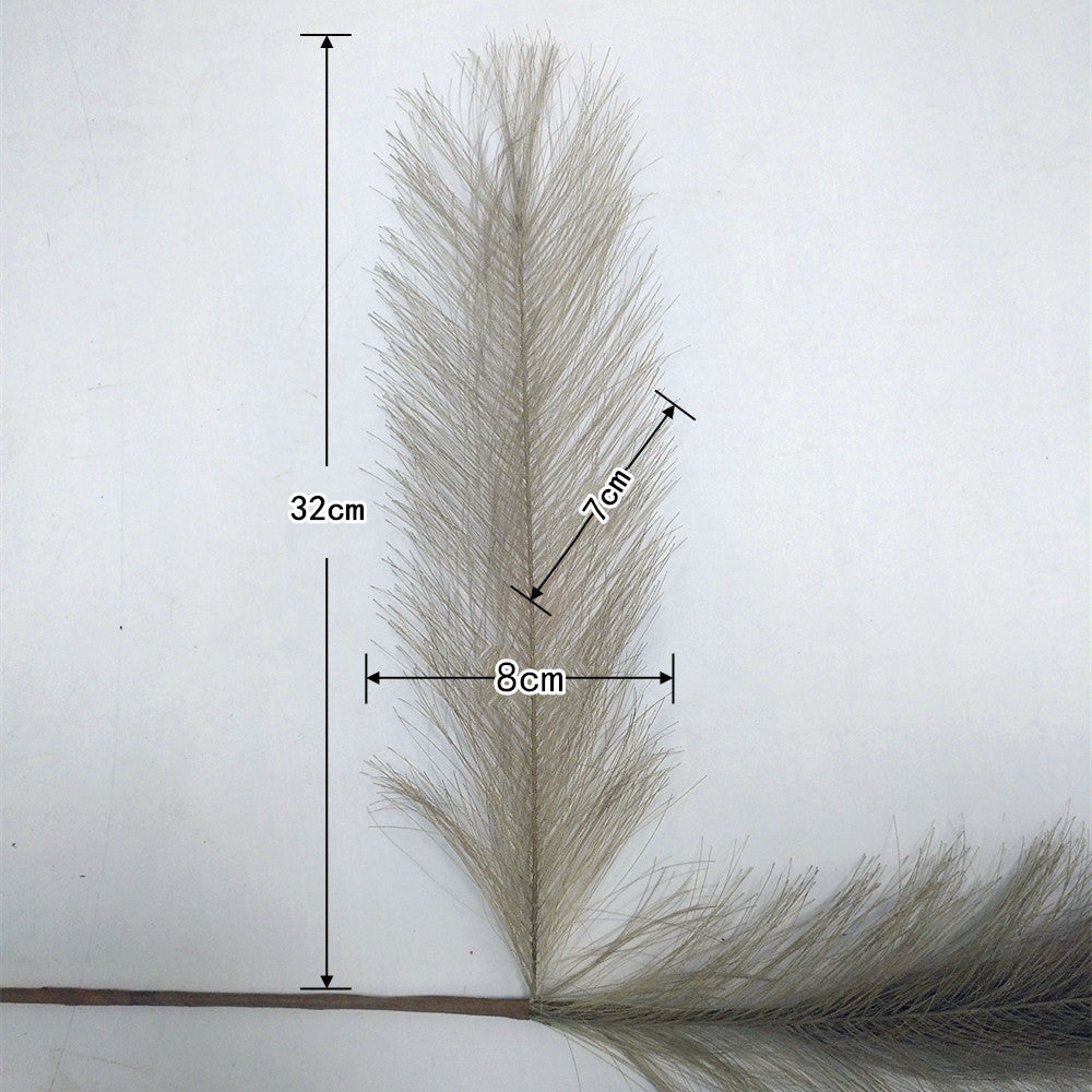Factory Direct Sales 80CM Feather Pick Artificial Pampas Grass High Quality Greeen Pampas Grass Wedding Centerpieces