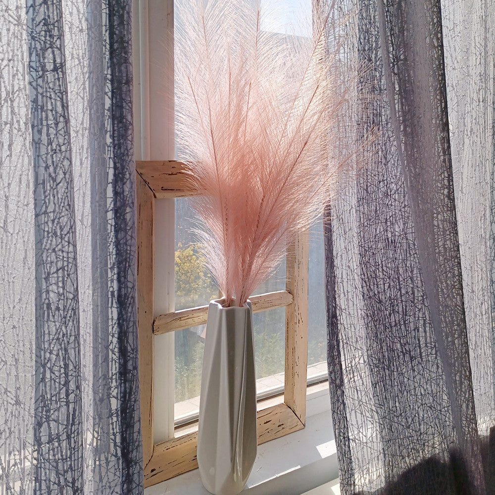 80cm Artificial Pampas Grass Dirty Pink Pampas Grass Decor Wedding Immortal Non-polluting Fake Pampas Grass
