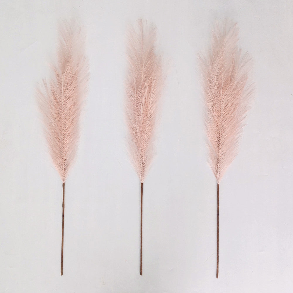 80cm Artificial Pampas Grass Dirty Pink Pampas Grass Decor Wedding Immortal Non-polluting Fake Pampas Grass