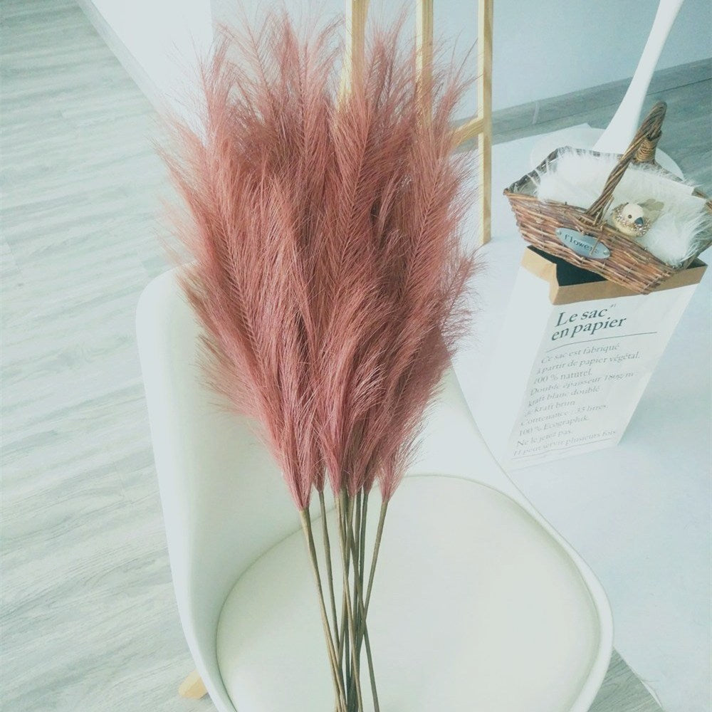 High Quality Hand Made Artificial Pampa Grass Multicolour Pampas Grass Decor Wedding Immortal Pampas Grass Decor Factory Sales