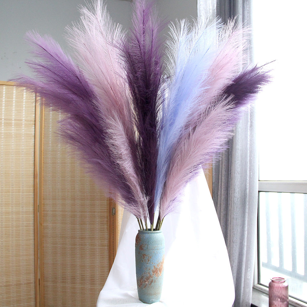 110cm colours 5 pcs a set artificial pampas grass for boho wedding home farmhouse decor