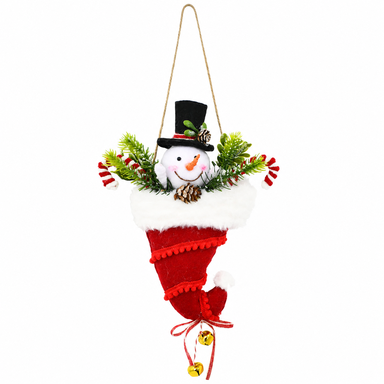 Decorative Christmas Snowman Decoration Gift for Home Festival Door Wall Decoration
